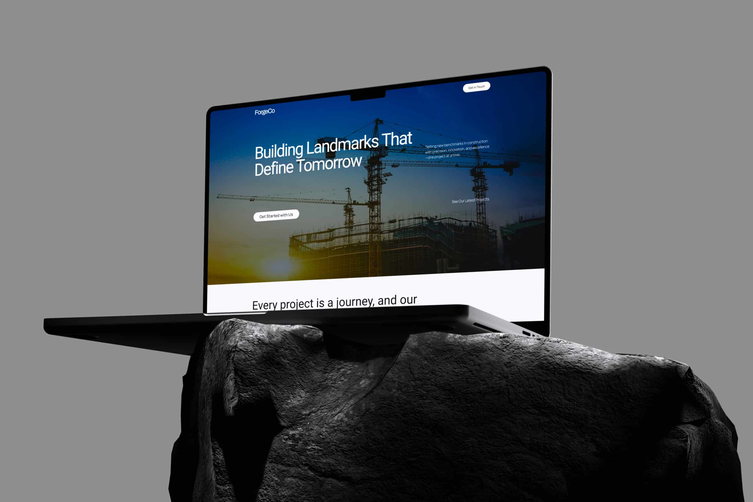 ForgeCo website mockup